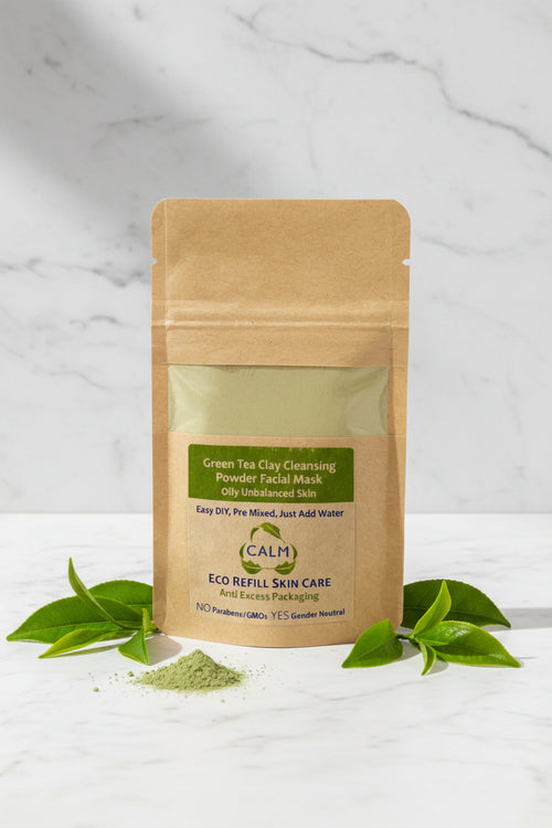 Eco REFILL - Green Tea Clay Cleansing Powder Facial Mask