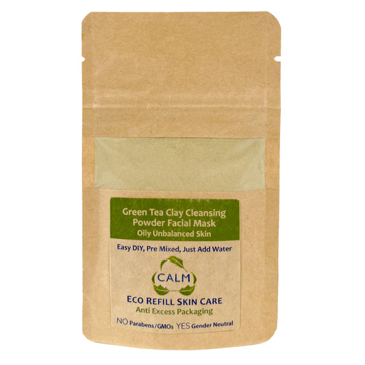 Eco REFILL - Green Tea Clay Cleansing Powder Facial Mask